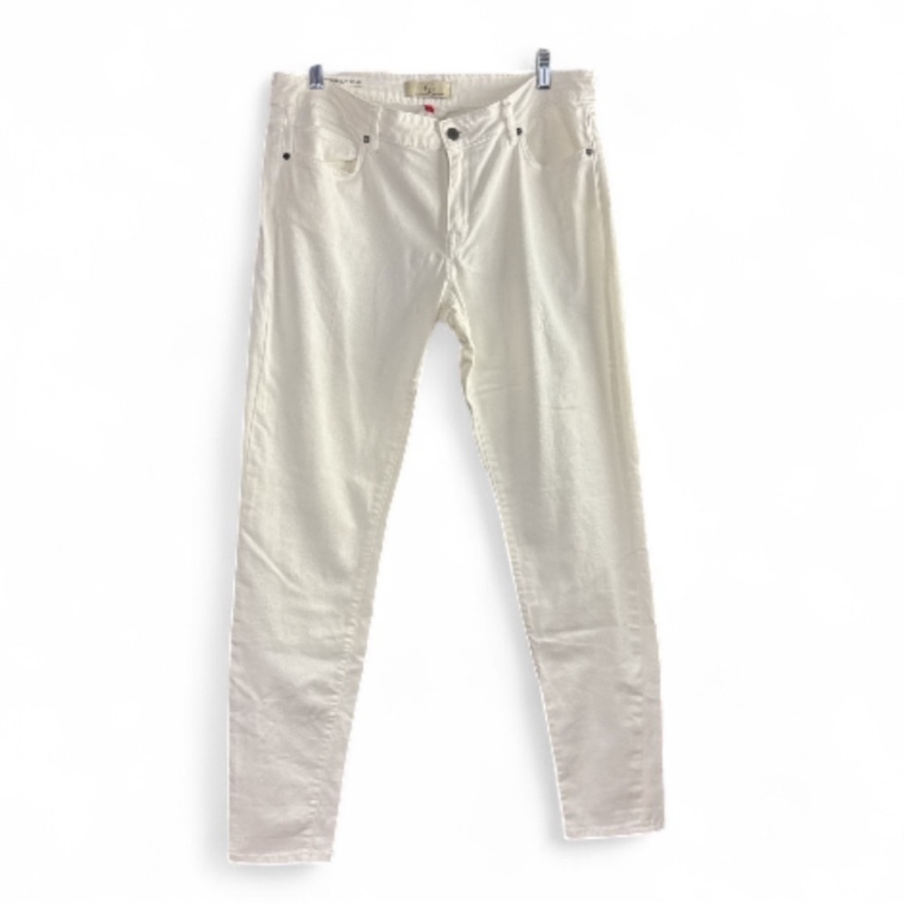 J by cookie Johnson white jeans size 30 slim boyfriend nice